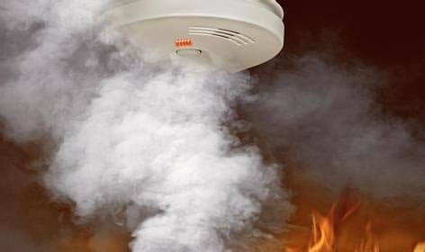 Smoke detector being set off